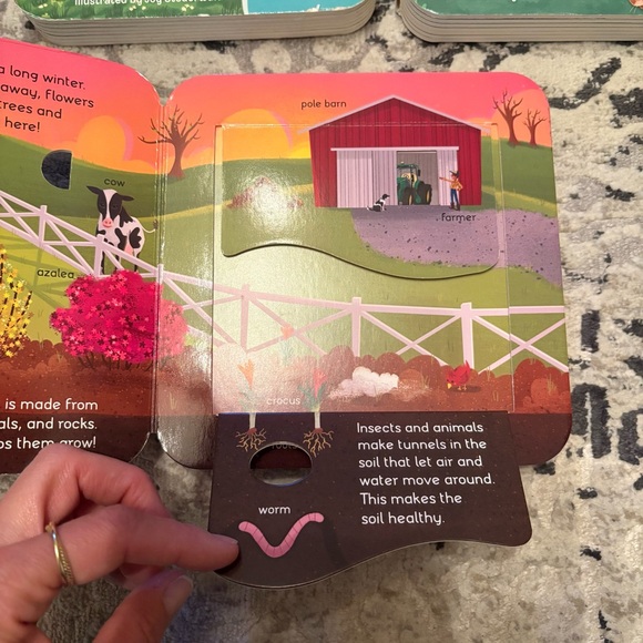 Kids peek-a-flap Book Set - Moo, Who, Dirt - Picture 5 of 6